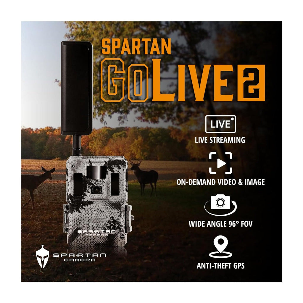 Spartan GoLive2 4G/LTE Trail Camera 2-Pack Bundle with 32GB Memory Card & Reader