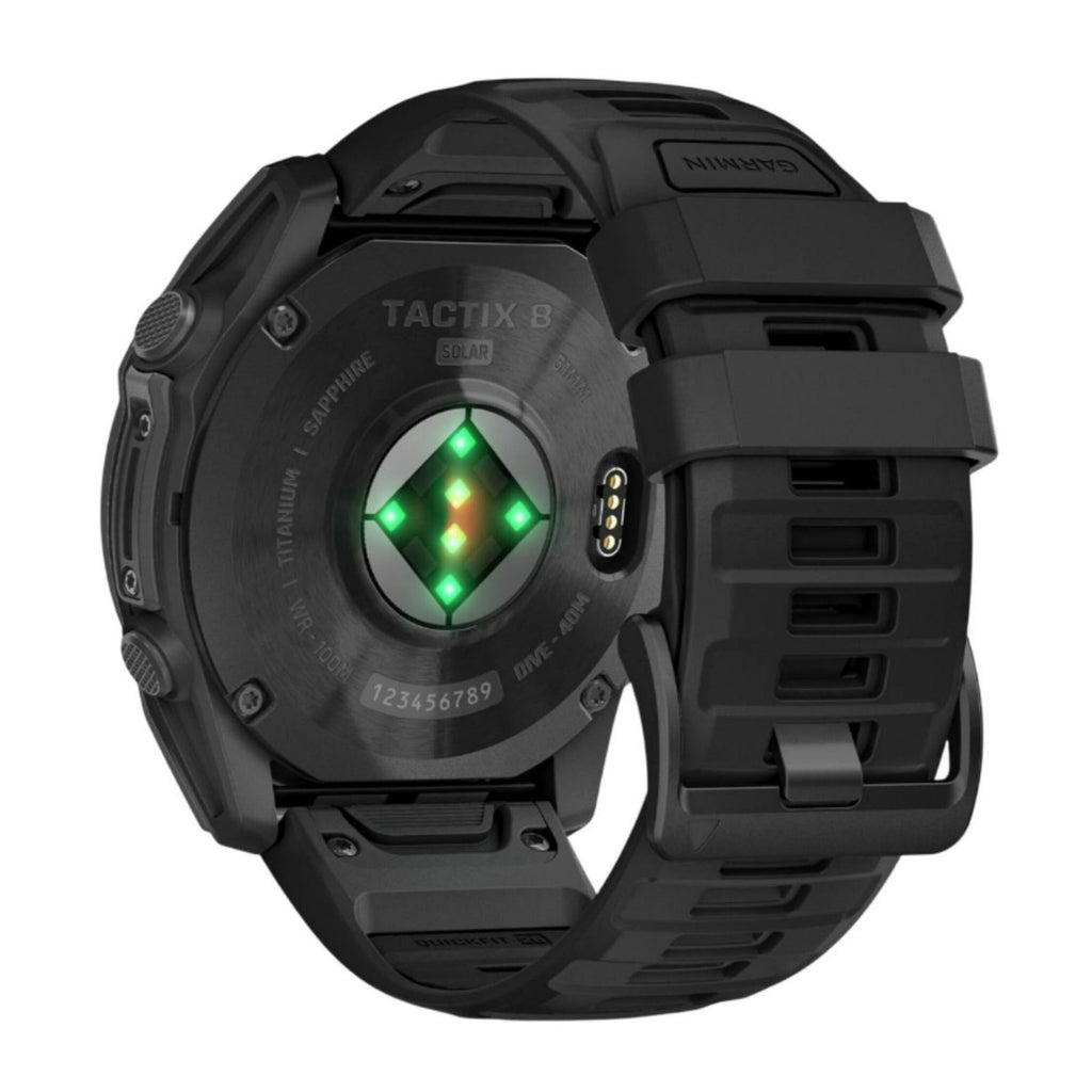 Garmin Tactix 8 51mm Sapphire Solar Elite Edition Smartwatch (Black) Bundle