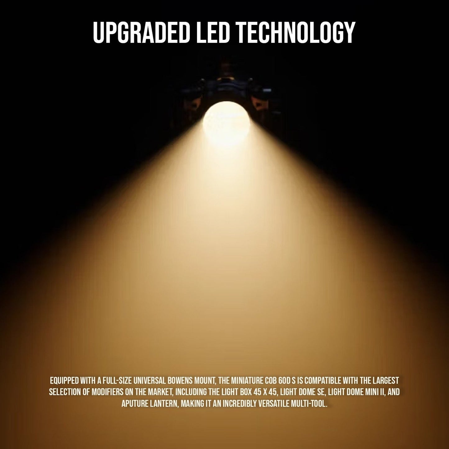 Aputure Amaran COB 60D S Point Source LED 65W Daylight with Full-Size Universal Bowens Mount
