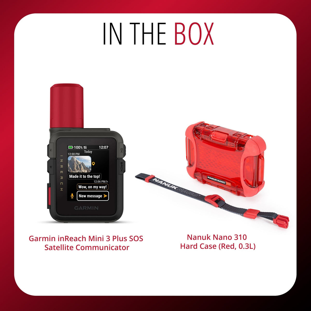 Garmin inReach Mini 3 Plus SOS Satellite Communicator Bundle with Nano Hard Case