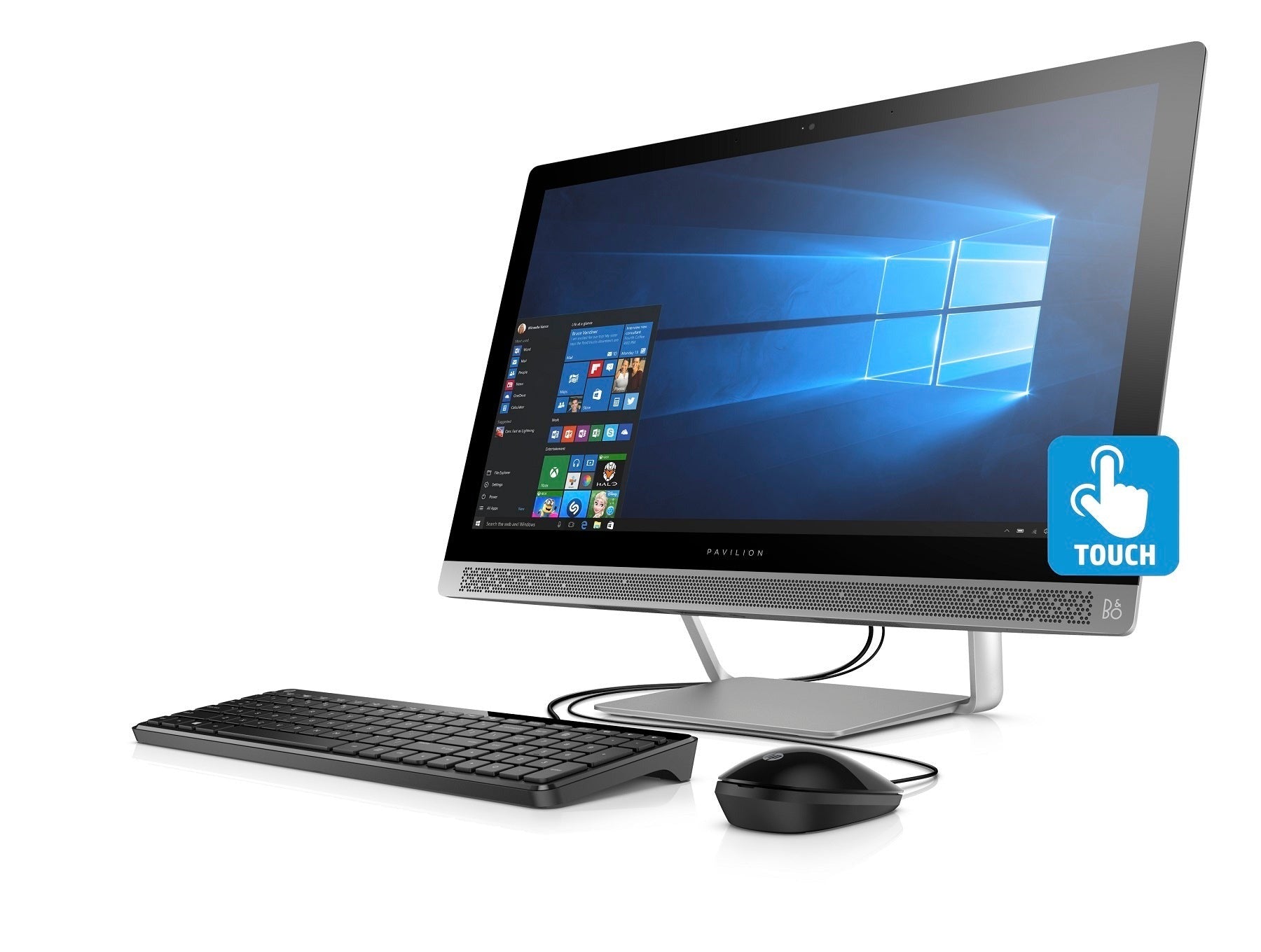 HP Pavilion 24-b217c 23.8" FHD Touch All-in-One PC, Intel Core i5-7400T, 12GB RAM (Certified Refurbished)