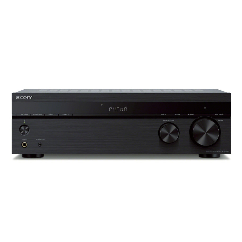 Sony STRDH190 2-ch Stereo Bluetooth Receiver 4 speaker bundle