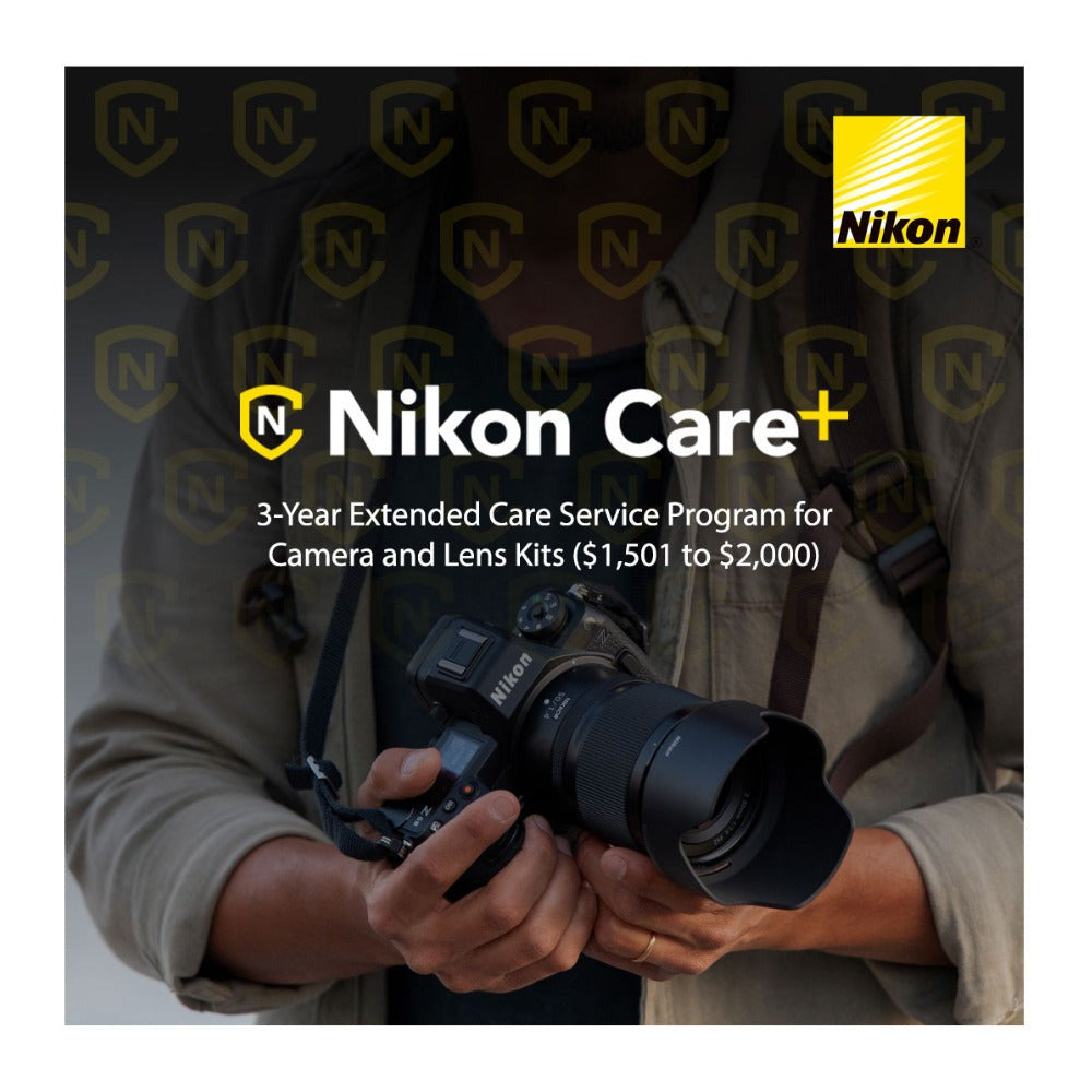 Nikon Care+ 3-Year Extended Warranty Plan for Cameras and Lenses Kit ($1,501-$2,000)
