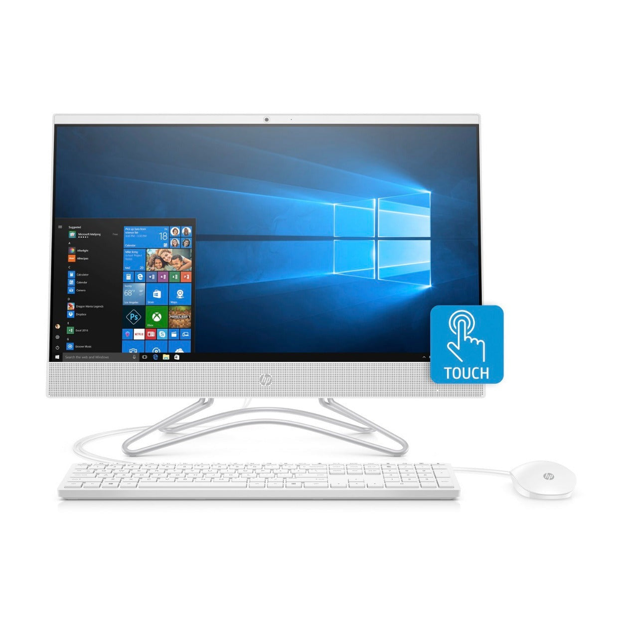 HP 24-F 23.8" FHD IPS Touch All-in-One PC, AMD Ryzen 3 3200U, 8GB RAM, 1TB HDD (Certified Refurbished)