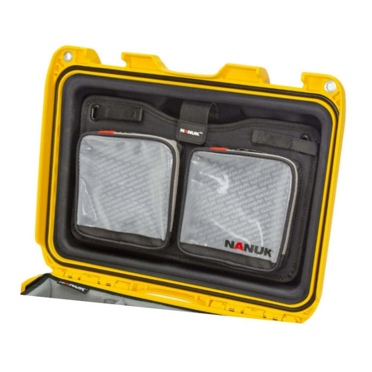 Nanuk 915 Pro IP67 Rated Impact-Resistant Hard Case with Soft Grip and Ergonomic Handle (Yellow)