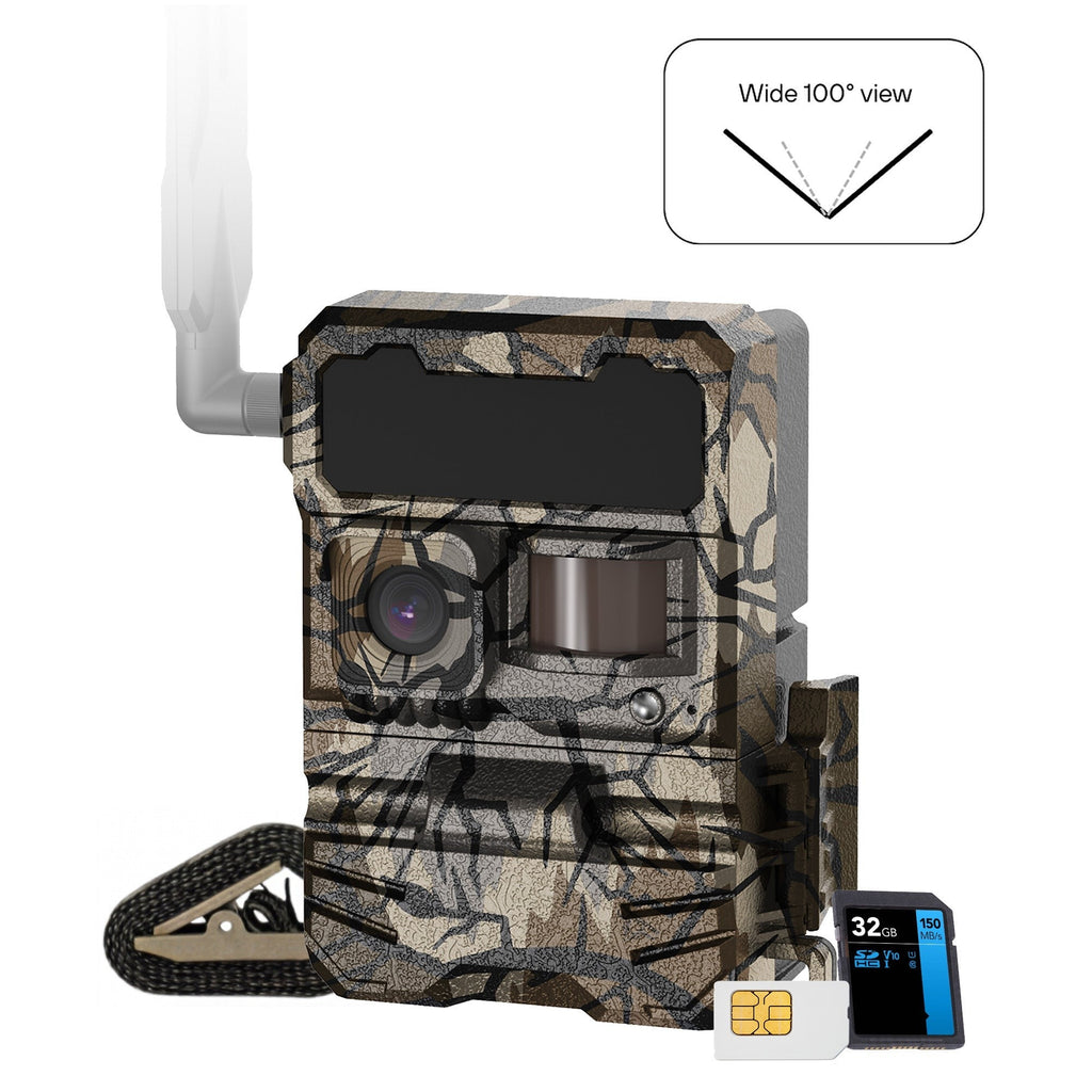Yellowstone Y2 Wide Lens Cellular Trail Camera with Bear-Proof Metal Box Bundle