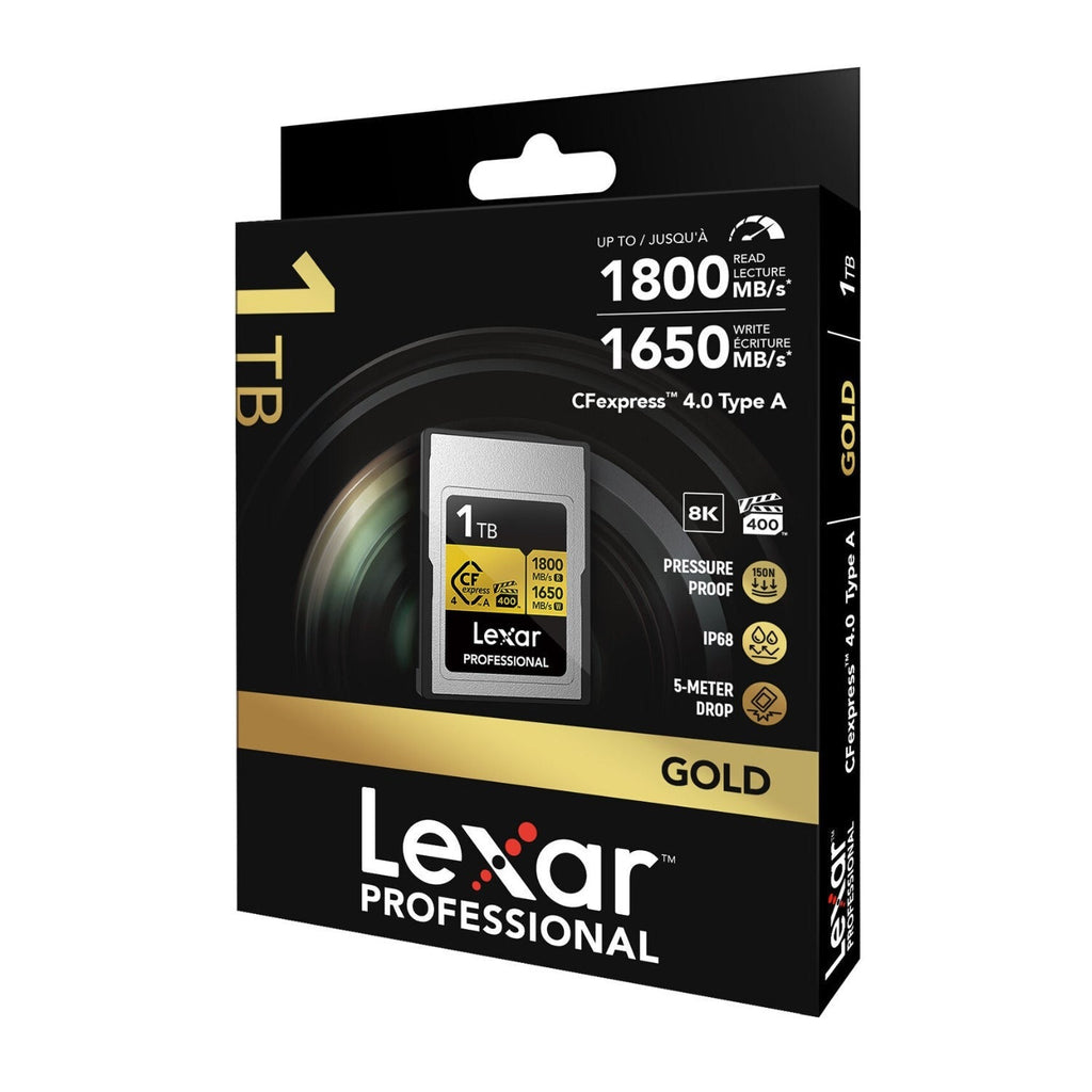 Lexar 1TB Professional GOLD CFexpress 4.0 Type A Memory Card