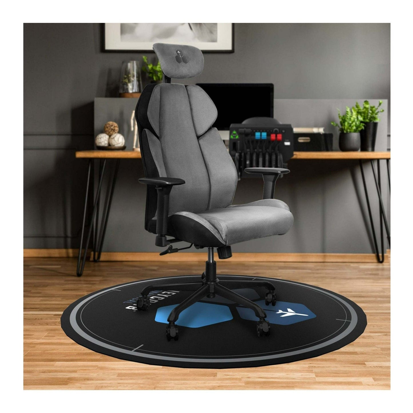 Honeycomb Aeronautical HC003929 LIMA Soft Flight Seat Mat for Smooth Chair Movement (Black)