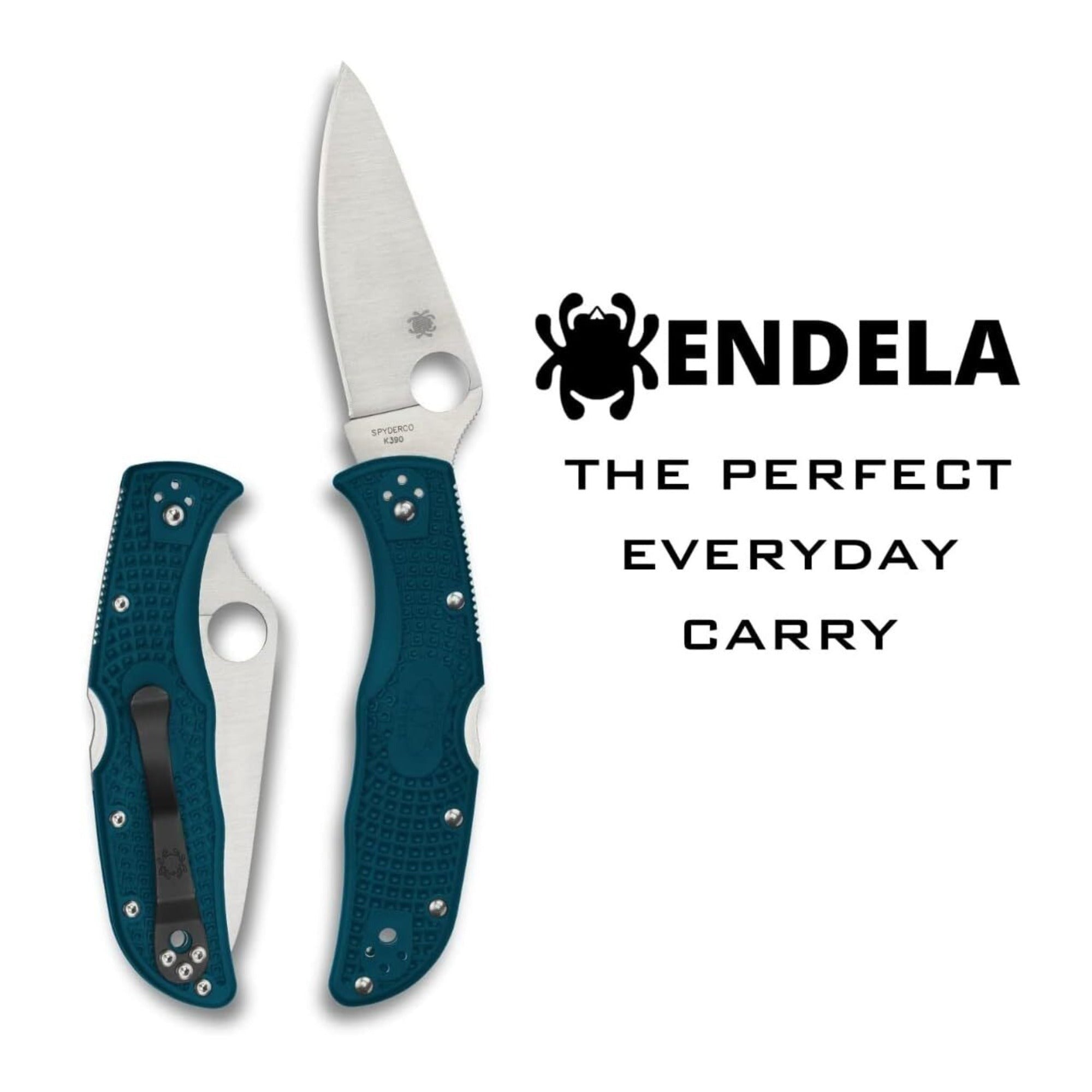 Spyderco Endela EDC Folding Knife - K390 Steel Blade with FRN Handle