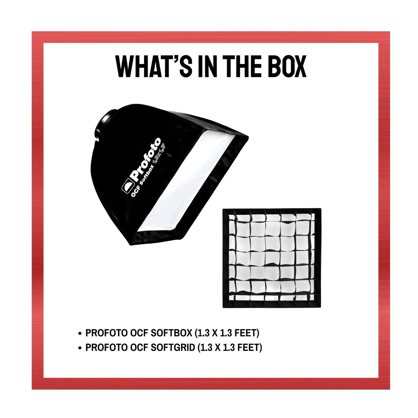 Profoto OCF Softbox 1.3x1.3 Ft. and Softgrid Bundle