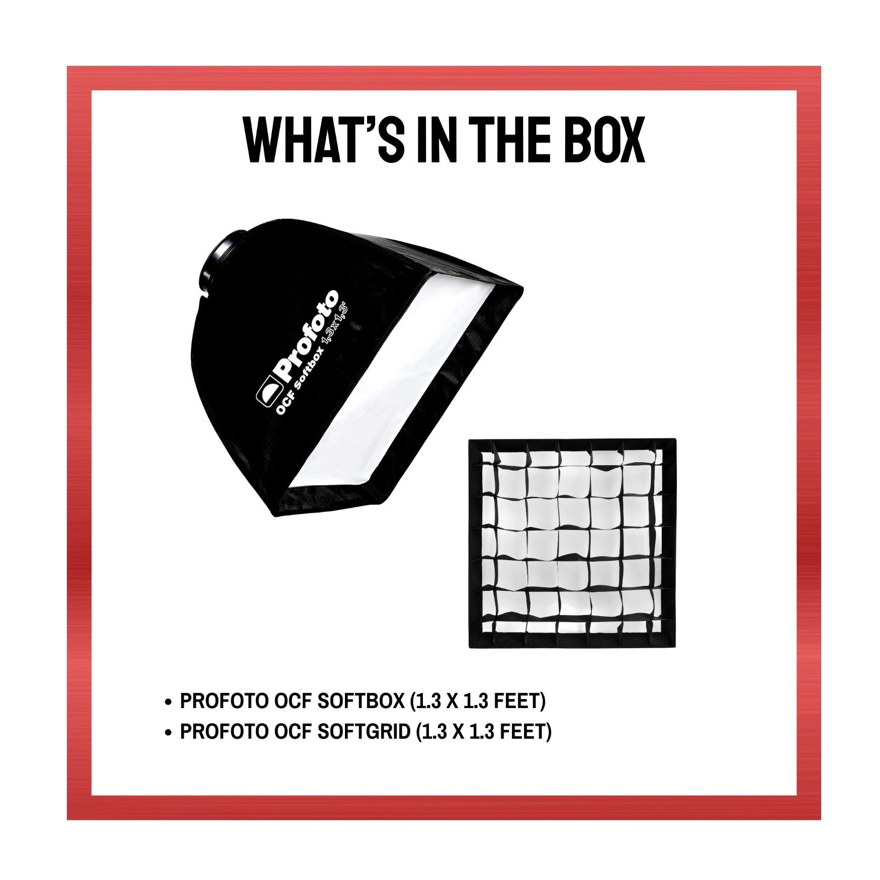 Profoto OCF Softbox 1.3x1.3 Ft. and Softgrid Bundle