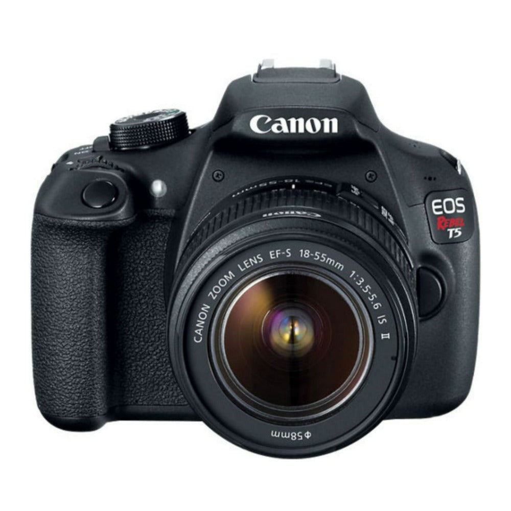 Canon EOS Rebel T5 DSLR Camera with 18-55mm II Lens, 18MP, 3.0" LCD (Black) (Certified Refurbished)