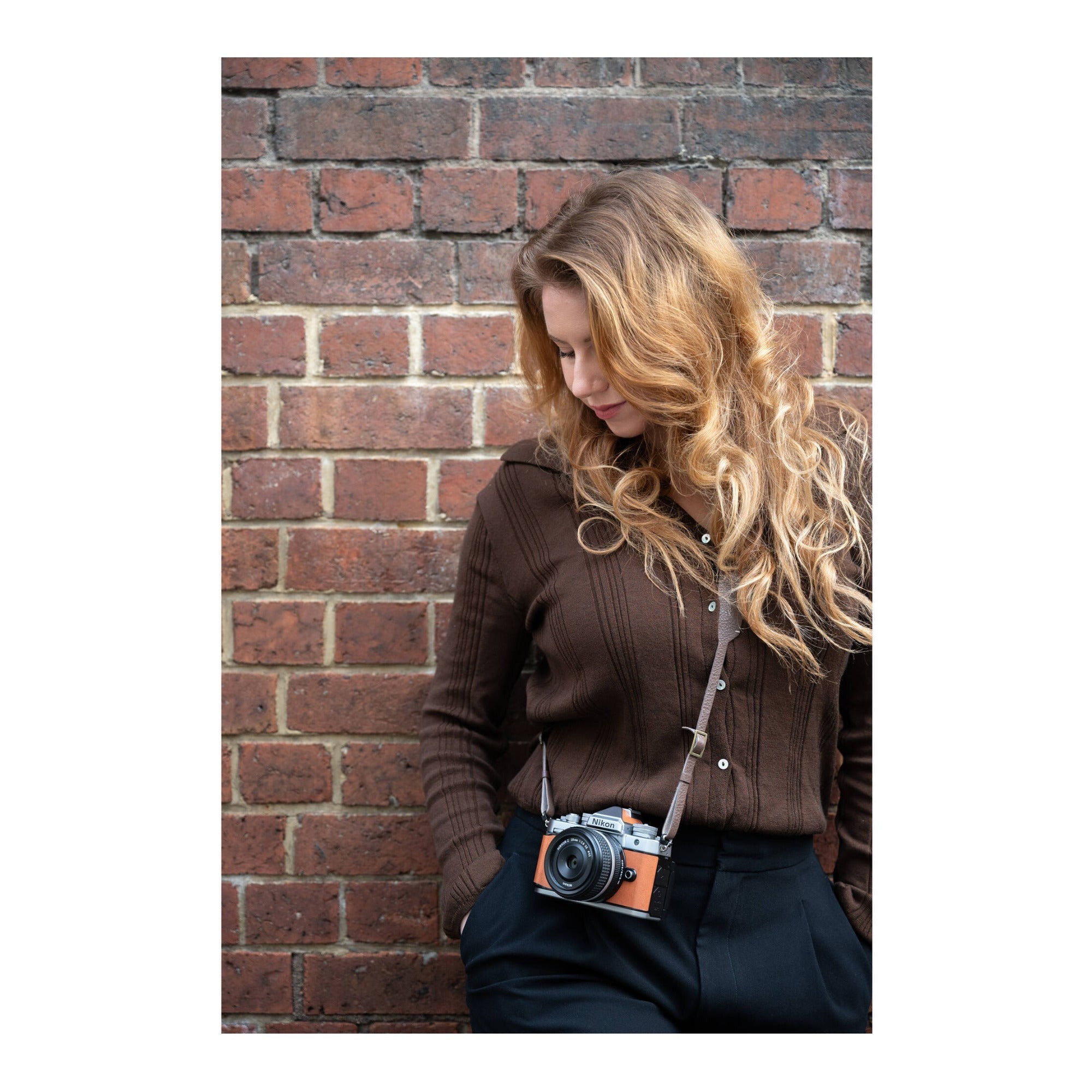 Nikon Zf Mirrorless Camera (Silver and Cognac Brown)