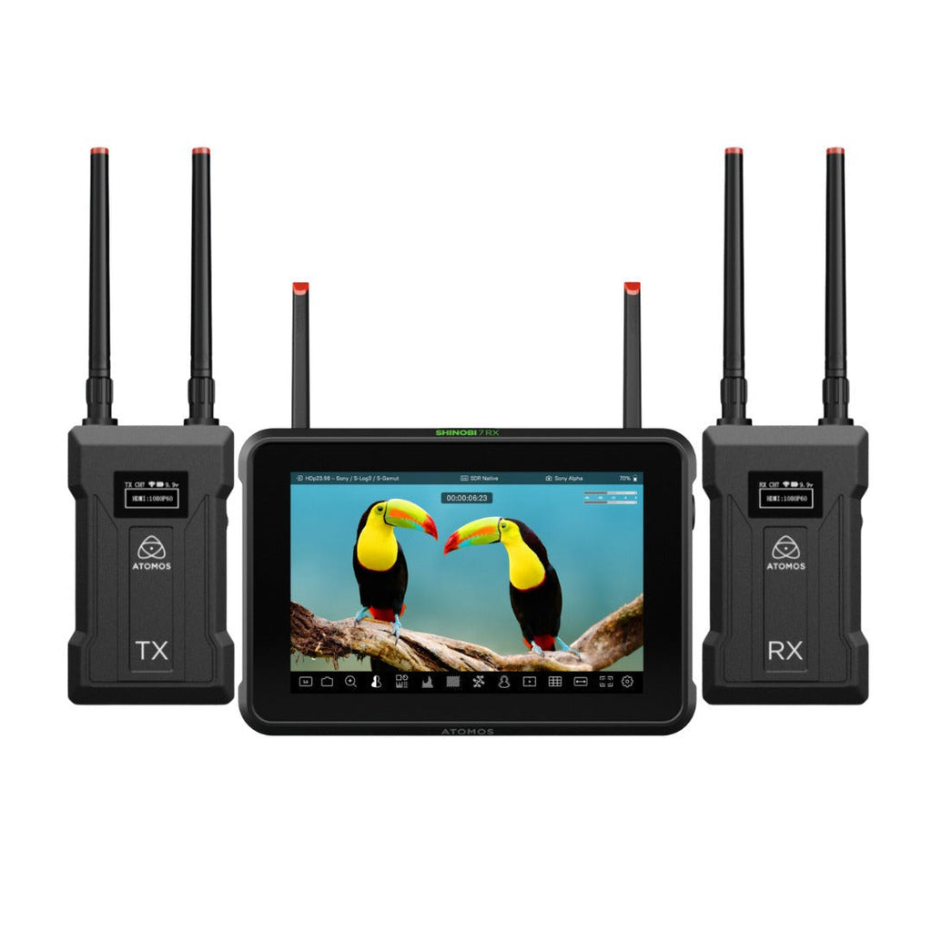 Atomos Shinobi 7 RX 7-inch HDR Monitor Bundle with Transmitter and Receiver Set