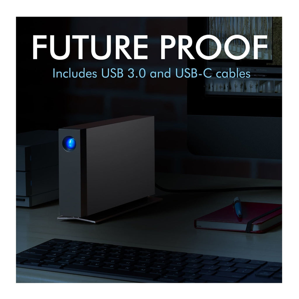 LaCie d2 Professional 8TB USB 3.1 Type-C External Desktop Hard Drive Bundle