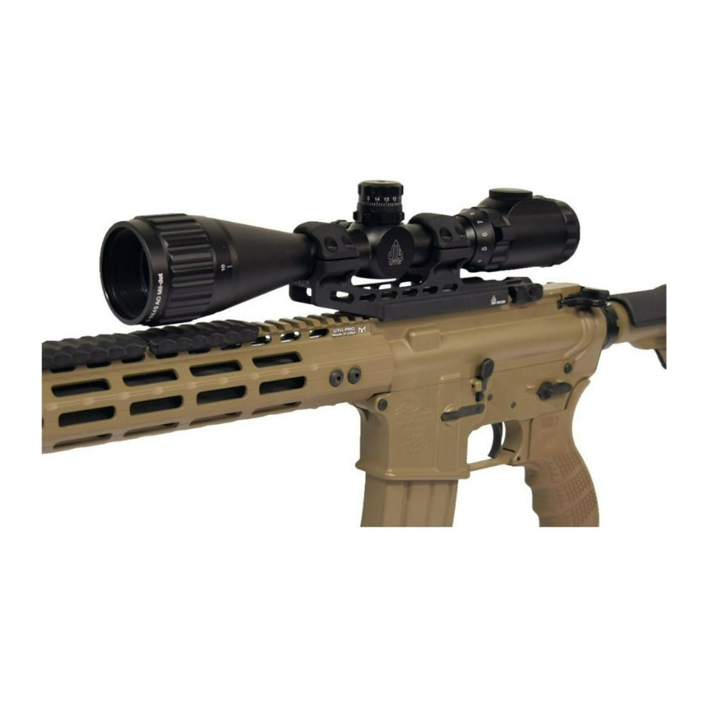 UTG 50mm Matte Black Anodized Offset Scope Rings with Recoil Stops