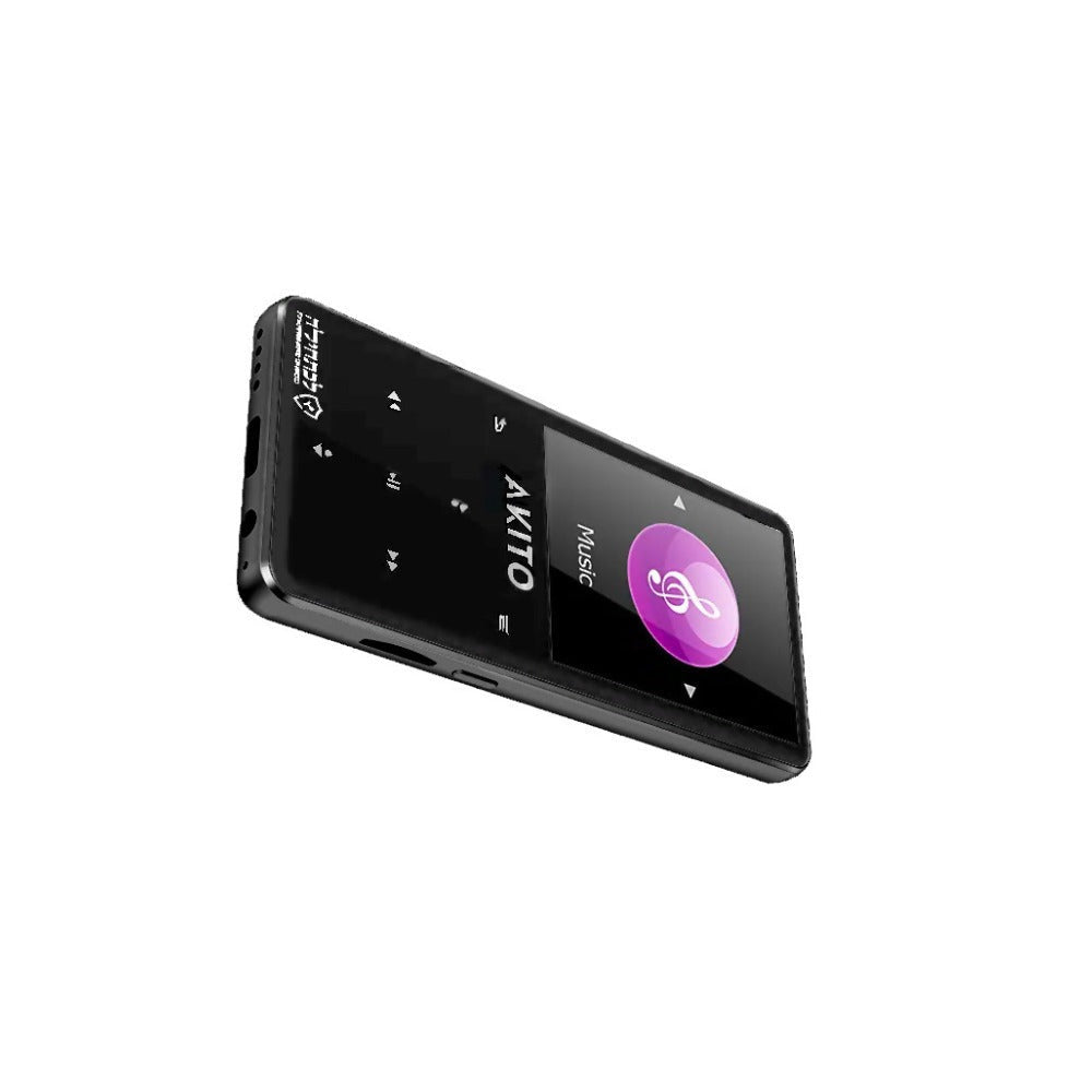 AKITO S8 8GB Kosher MP3 Player with Built-in Speaker, and Recorder (Black)