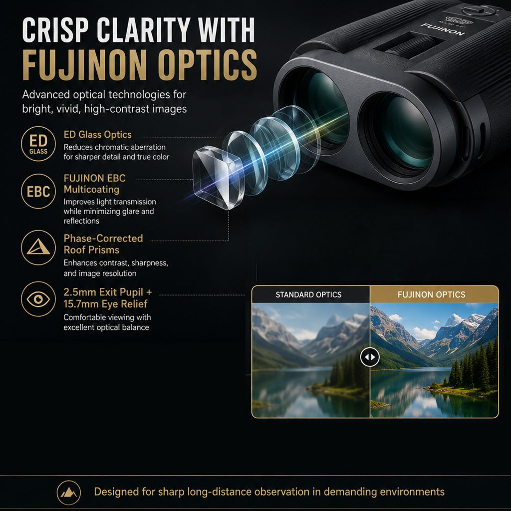 Fujifilm Techno-Stabi TS-L1640 Stabilized Binocular with Accessories Bundle