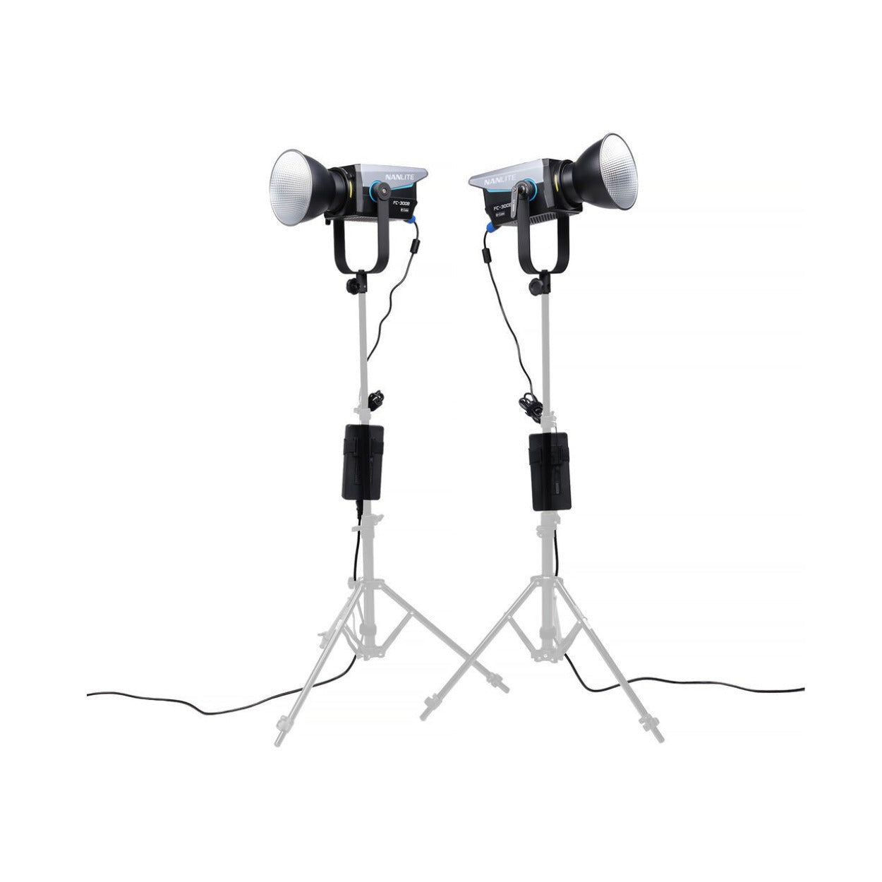 Nanlite FC-300B Bi-Color LED Spotlight 2-Light Kit with Rolling Case