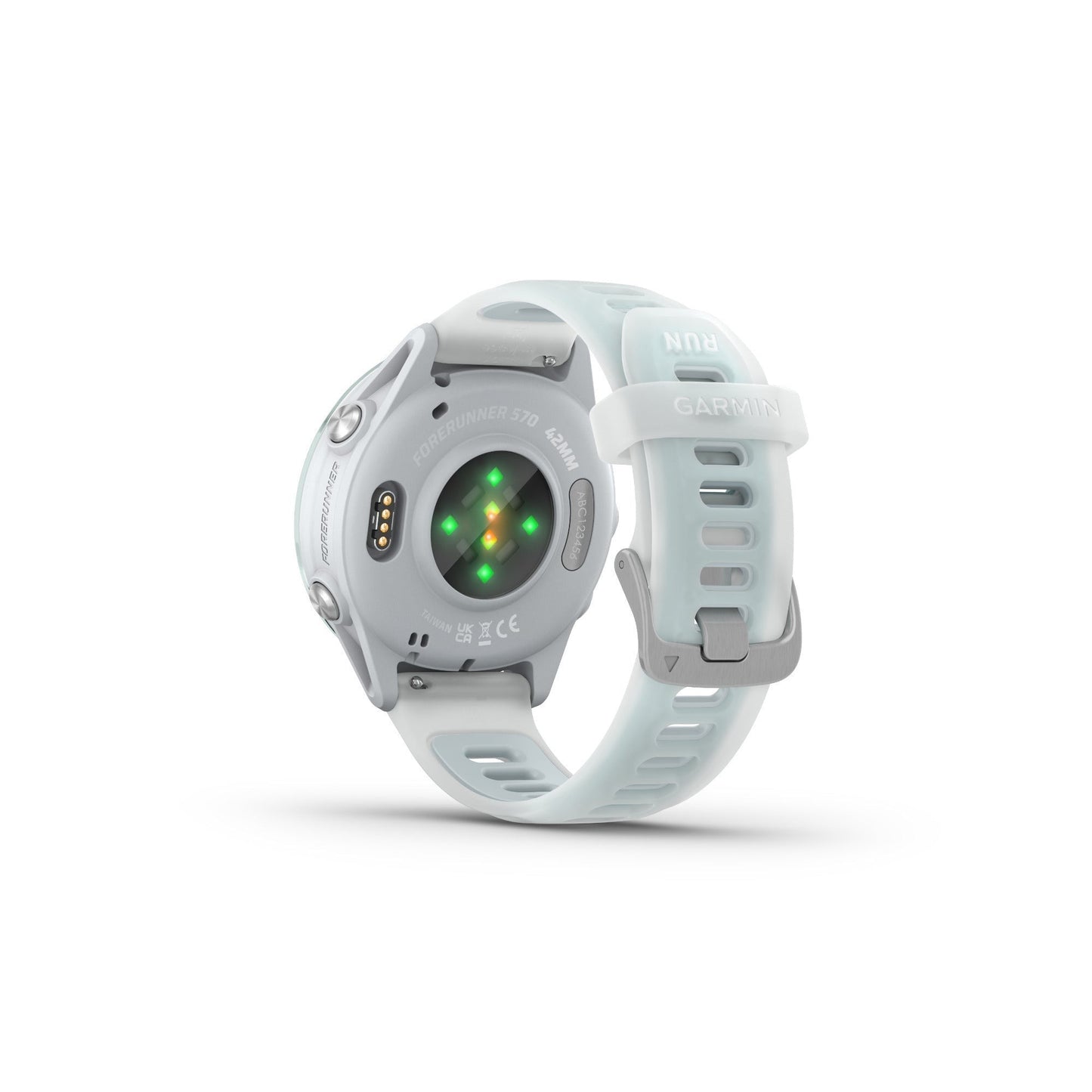 Garmin Forerunner 570 42mm (Cloud Blue/Whitestone) GPS Smartwatch with Earbuds