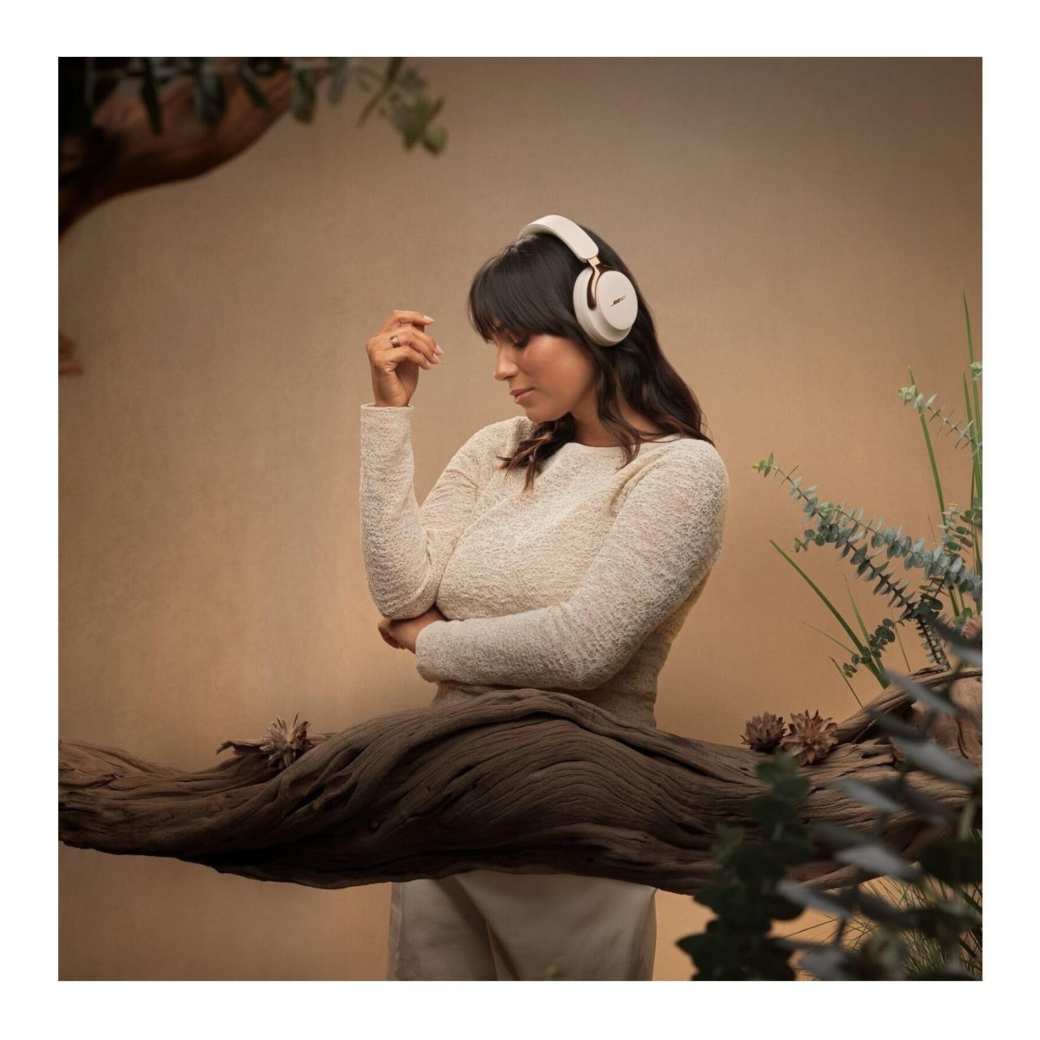 Bose QuietComfort Ultra Wireless Noise-Canceling Headphones (Driftwood Sand, 2nd Gen)