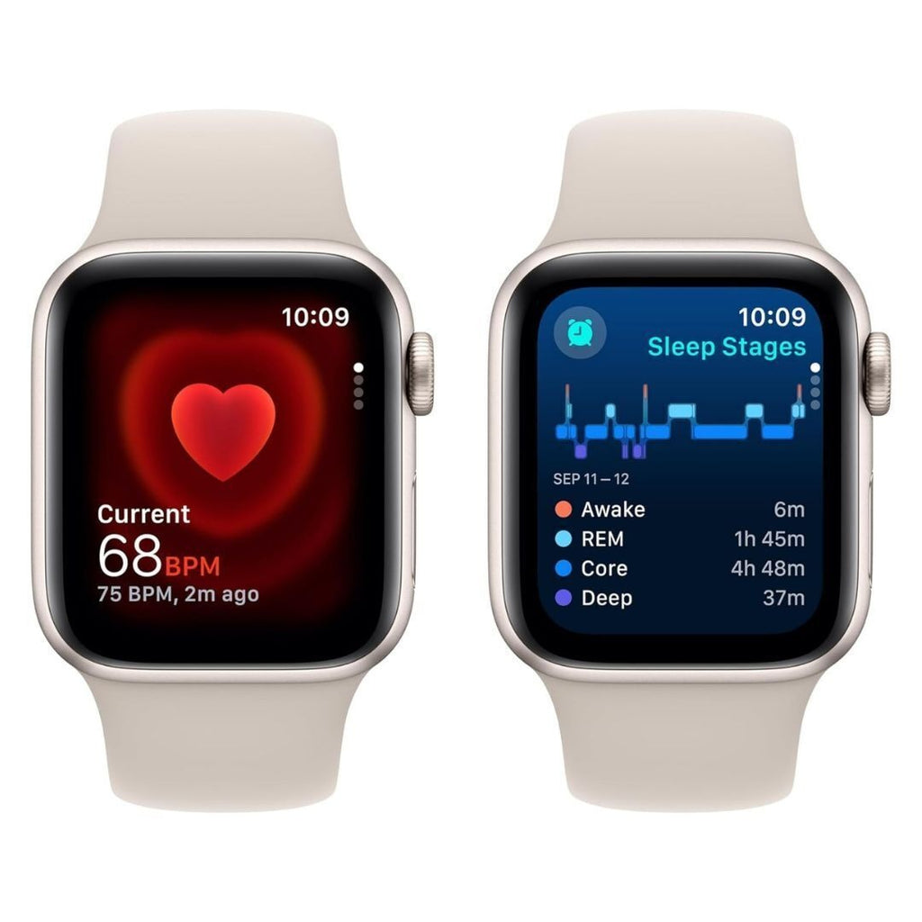 Apple Watch SE (2nd Gen) GPS + Cellular 40mm Starlight Aluminum Case with Starlight Band (Certified Refurbished)