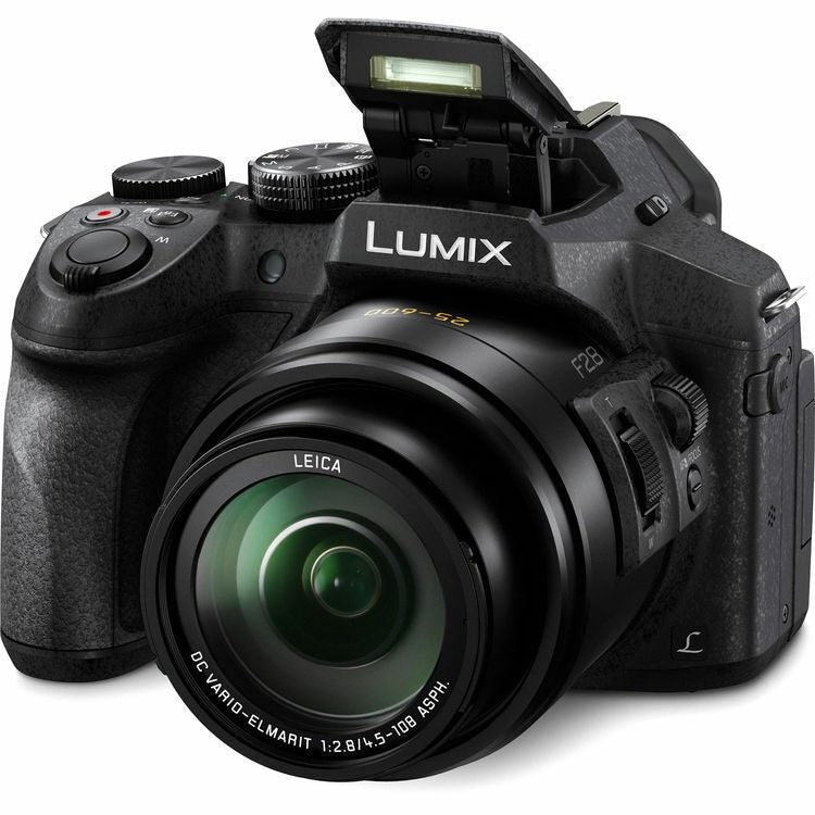 Panasonic LUMIX FZ300 Digital Camera, 4K, 24x f/2.8 Zoom (Black) (Certified Refurbished)