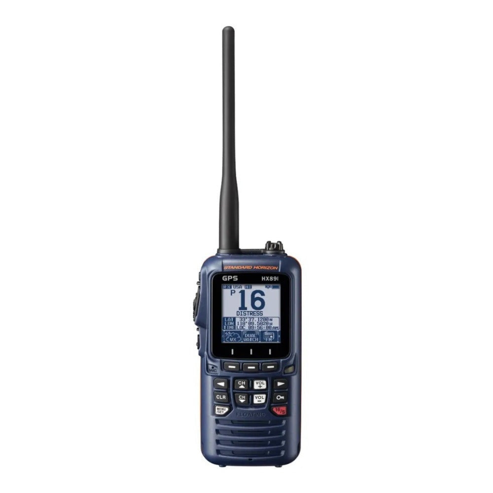 Standard Horizon HX891 Handheld VHF Radio with Built-in GPS (Navy Blue)