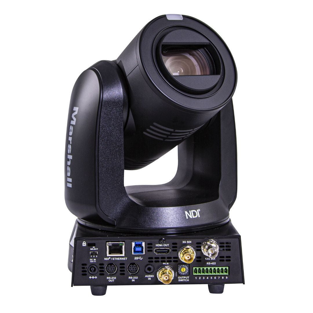 Marshall CV730-BHN UHD60 NDI PTZ Camera with 30x Optical Zoom and Smart Auto-Focus AI System (Black)