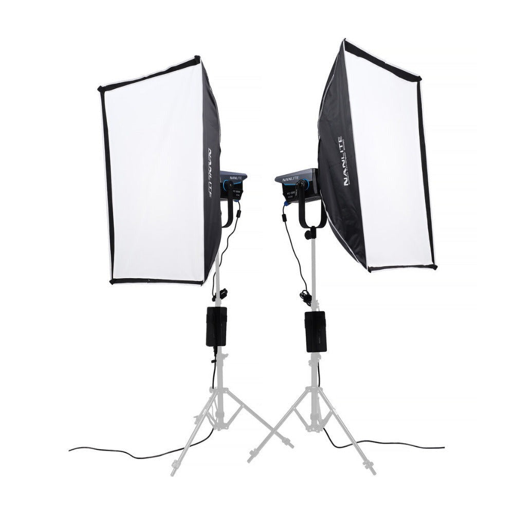 Nanlite FC-300B Bi-Color LED Spotlight 2-Light Kit with Rolling Case
