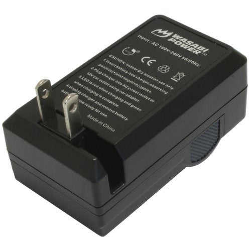 Wasabi Power Battery and Charger for Panasonic DMW-BLE9, DMW-BLG10 (2 Pack)