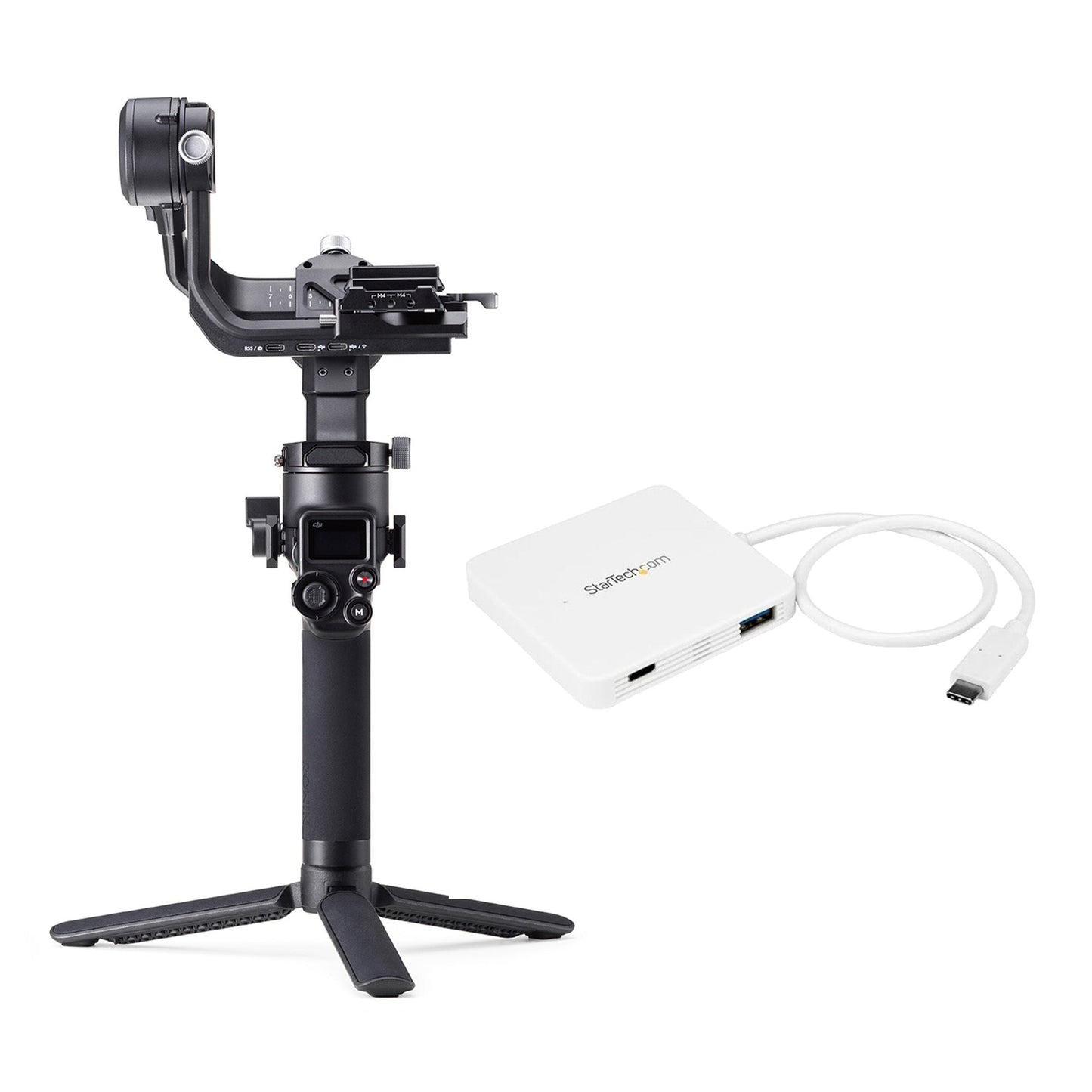 DJI Ronin-SC Handheld Gimbal Stabilizer with 3-Port USB-C Hub with Power Delivery bundle