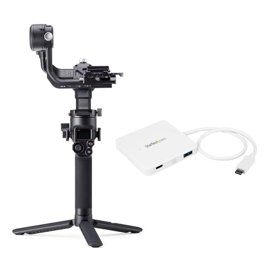 DJI Ronin-SC Handheld Gimbal Stabilizer with 3-Port USB-C Hub with Power Delivery bundle