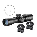 Hawke XB30 SR 2-7x32mm 1/2 MOA Crossbow Scope Bundle with 1-inch Mount Rings (M)