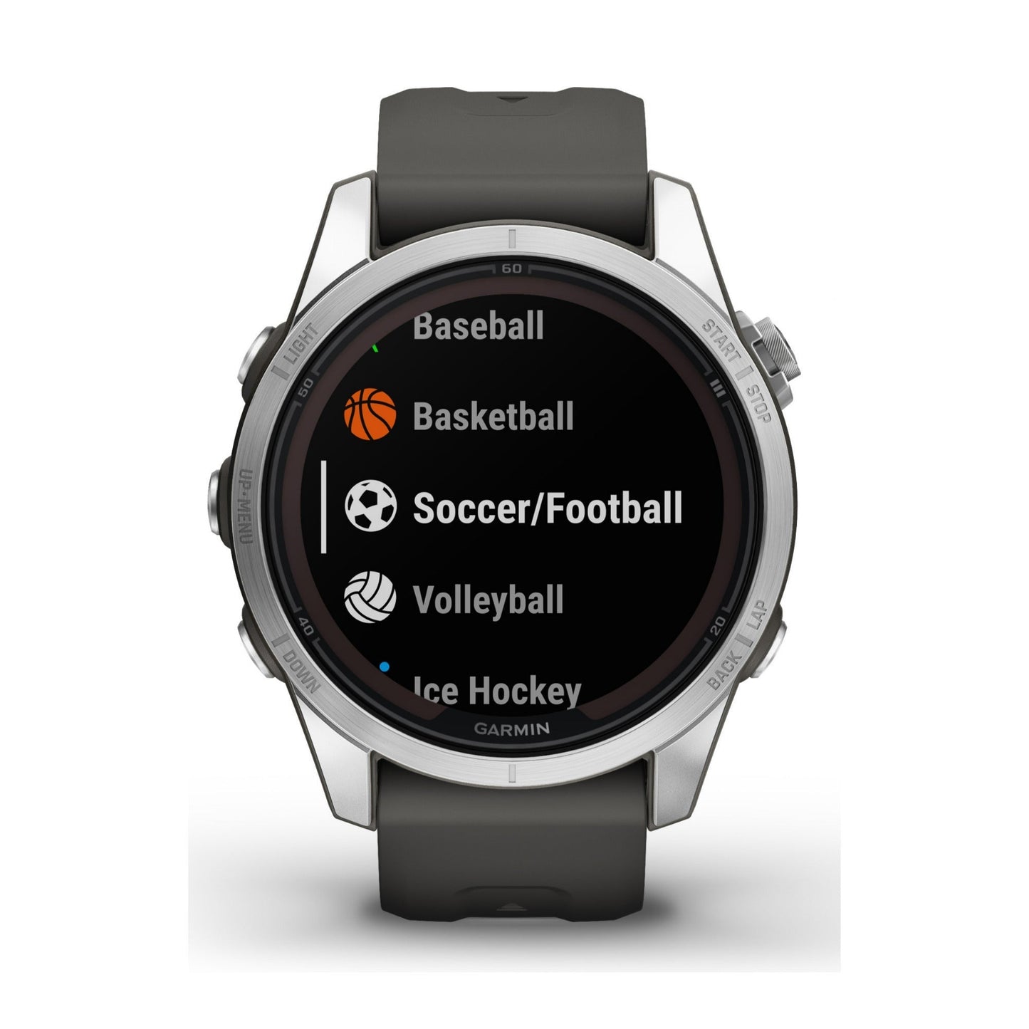 Garmin fenix 7S Pro Solar Multisport GPS Smartwatch (Silver with Graphite Band)