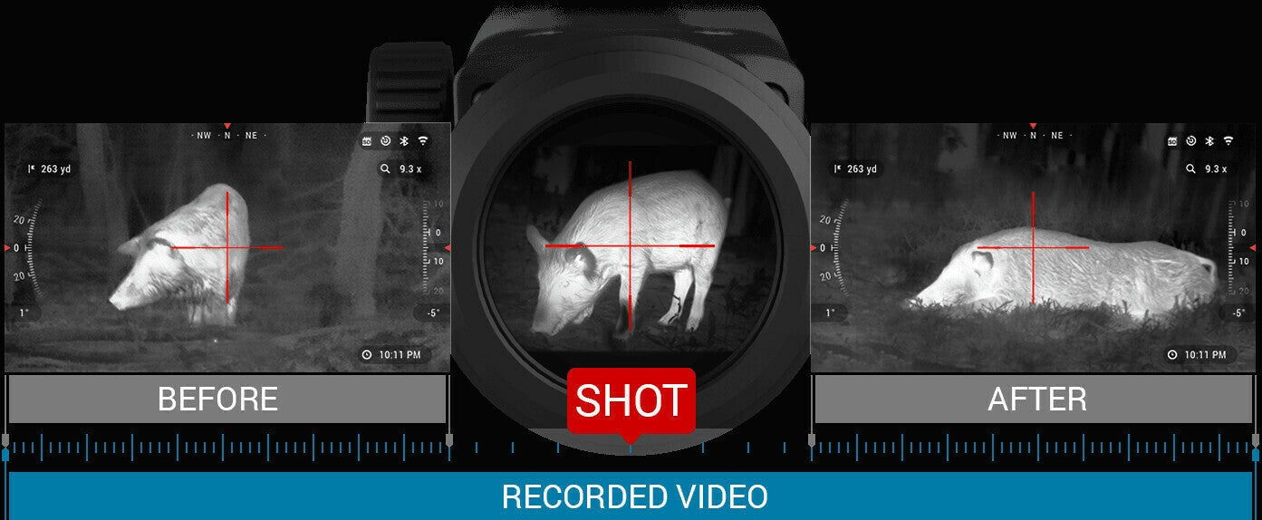 ATN Thor 4 384 x 288 1.25-5x Smart HD Thermal Rifle Scope and Dual Cantilever Scope Mount Bundle