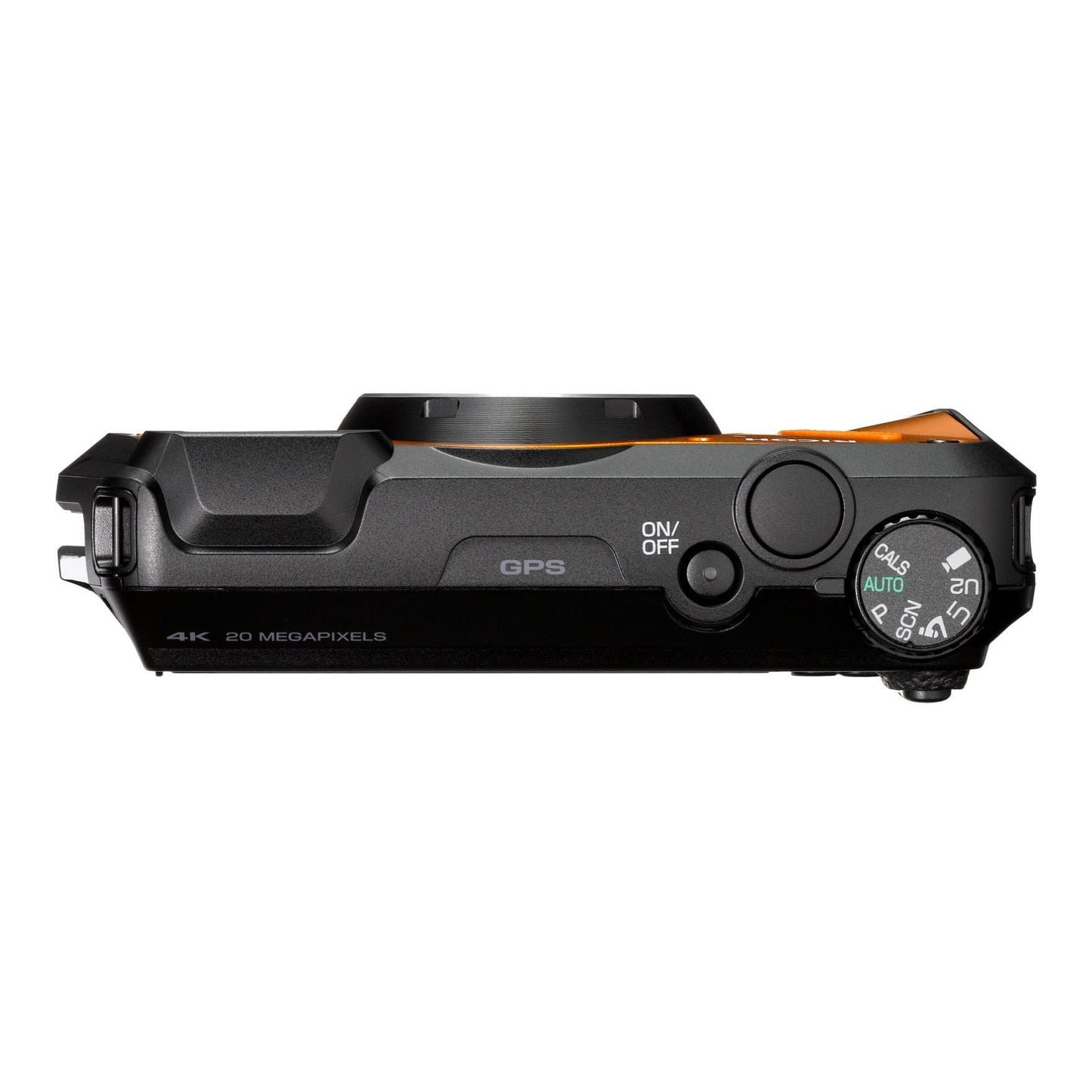 Ricoh WG-6 Digital Camera (Orange) with Extra Battery, 64 GB Memory Card, and Accessory Kit