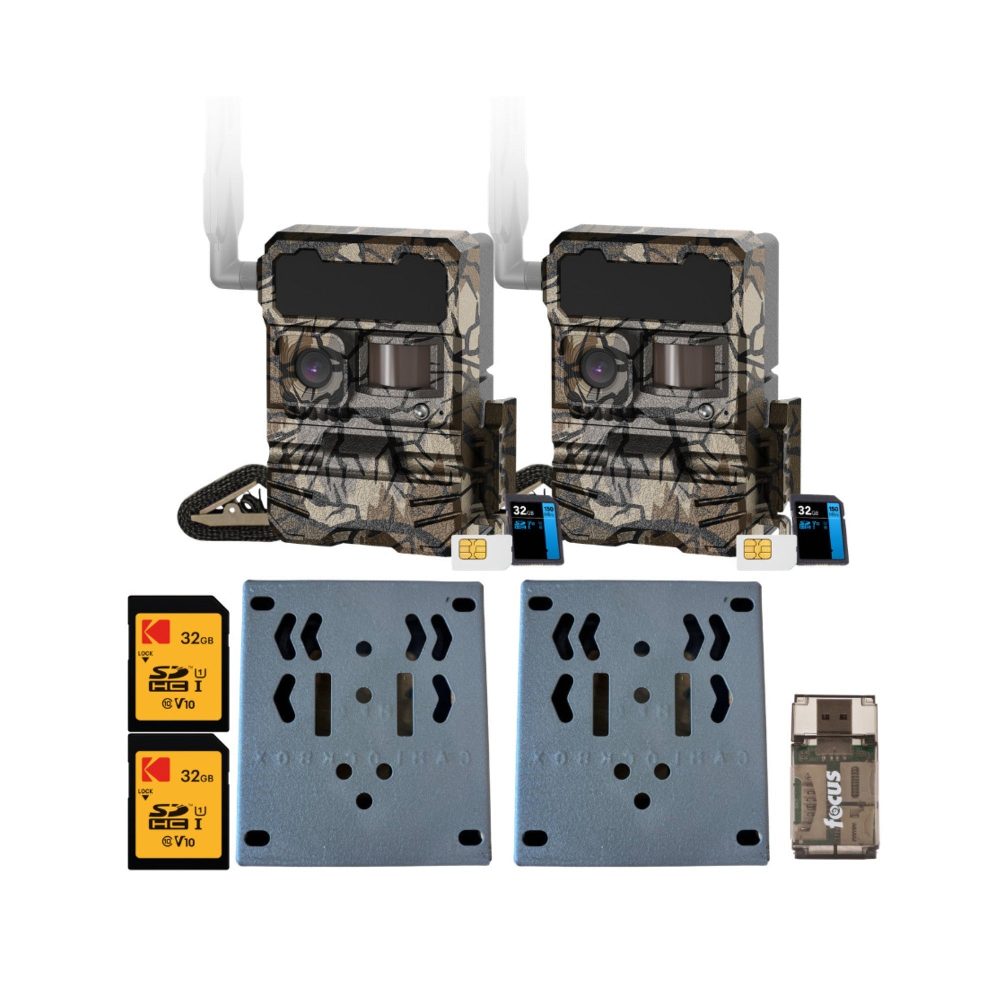 Yellowstone Y2 Wide Lens Cellular Trail Camera with Bear-Proof Metal Box Bundle