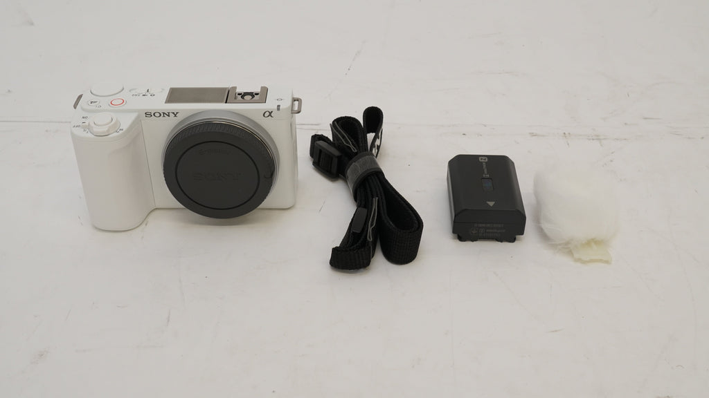 Sony Alpha ZV-E10 II APS-C Mirrorless Content Creators Camera Body (White) (Open Box)