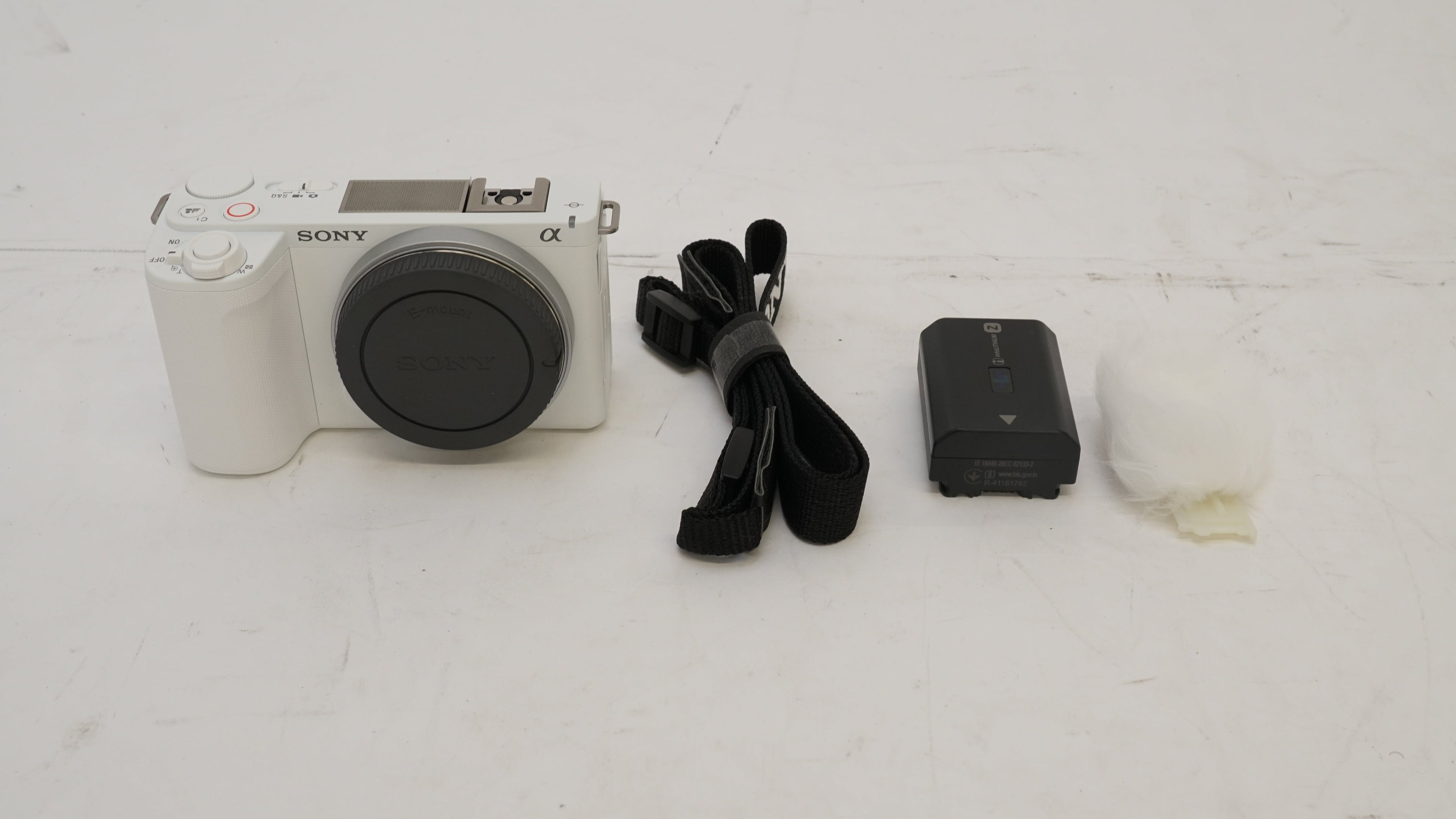 Sony Alpha ZV-E10 II APS-C Mirrorless Content Creators Camera Body (White) (Open Box)