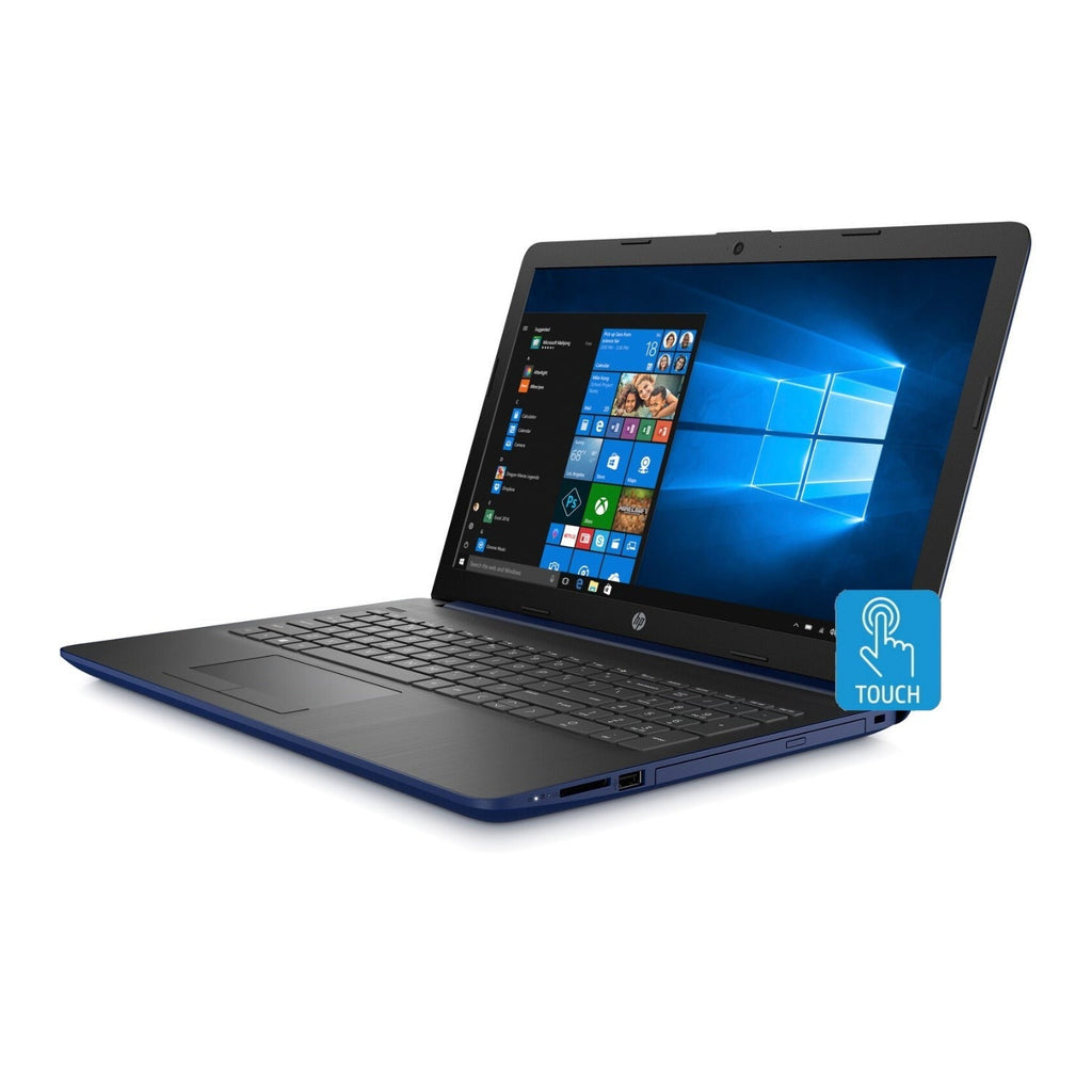 HP Laptop 15, 15.6" HD Touch, AMD Ryzen 5 Pro 3500U, 12GB RAM, 1TB HDD, Microsoft 365 Personal 1-Year (Lumiere Blue) (Certified Refurbished)