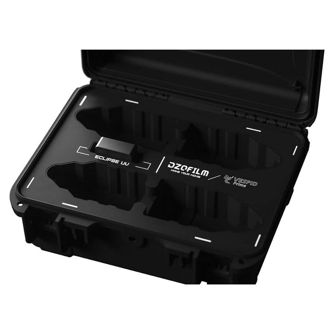 DZOFilm 4-Lens Hard Case for Vespid Prime Lens with Custom Laser-Cut Foam Inserts (Black)