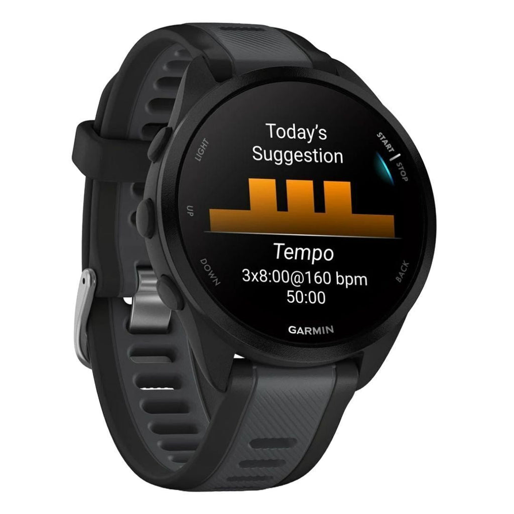 Garmin Forerunner 165 GPS Running Smartwatch (Black/Slate Gray) (Used)