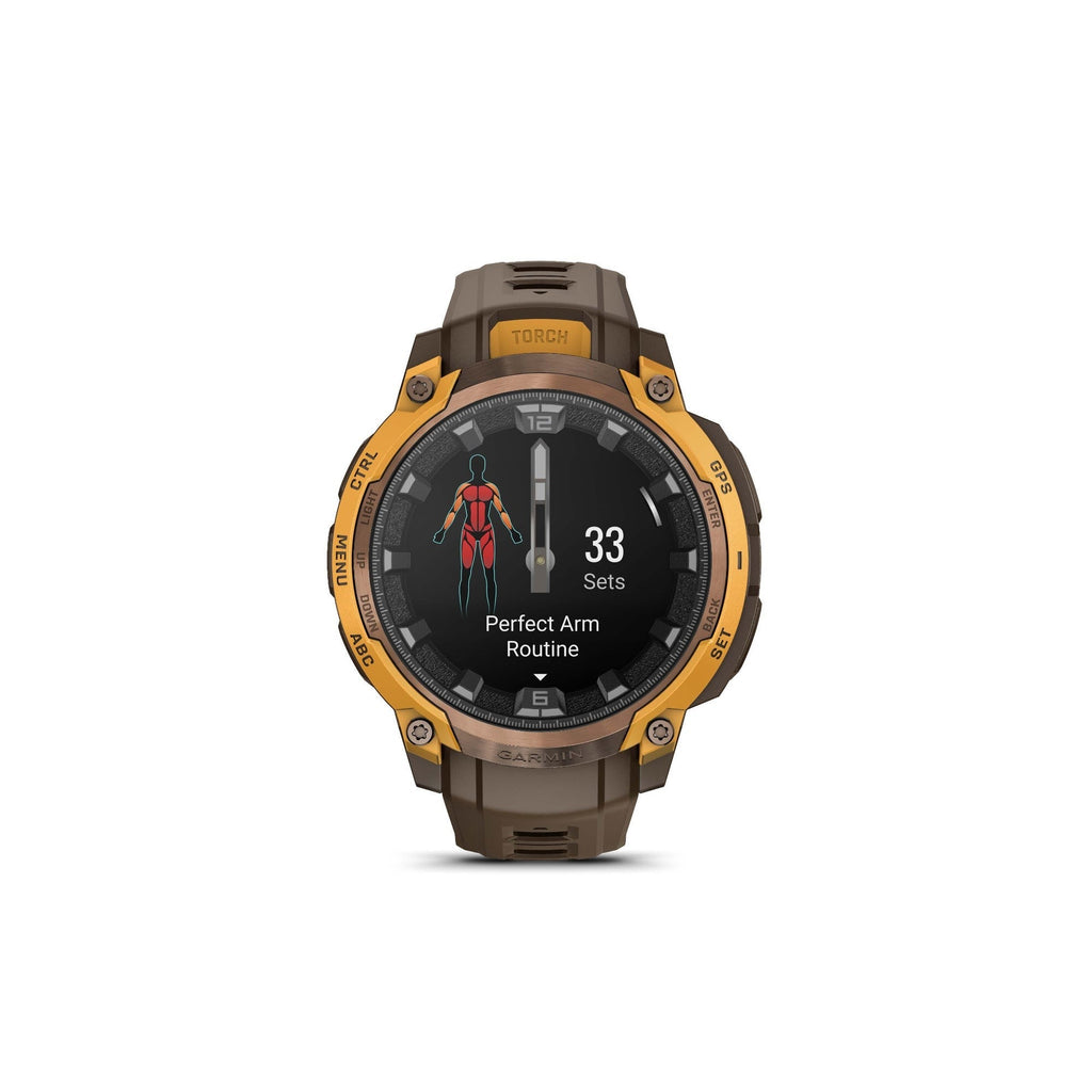 Garmin Instinct Crossover AMOLED GPS Smartwatch (Bronze/Sunburst)