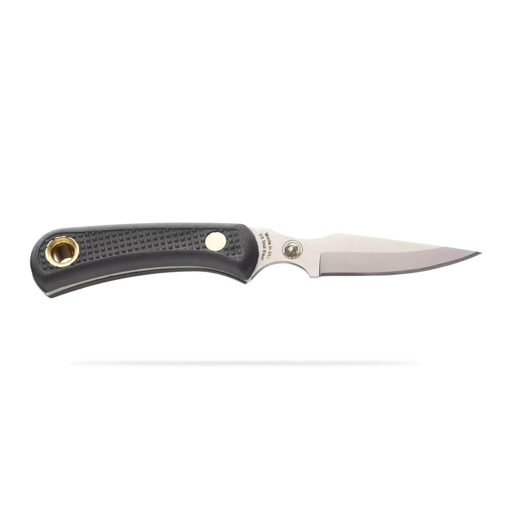 Knives Of Alaska 00012FG Light Hunter Combo Set with Leather Sheath (Black)