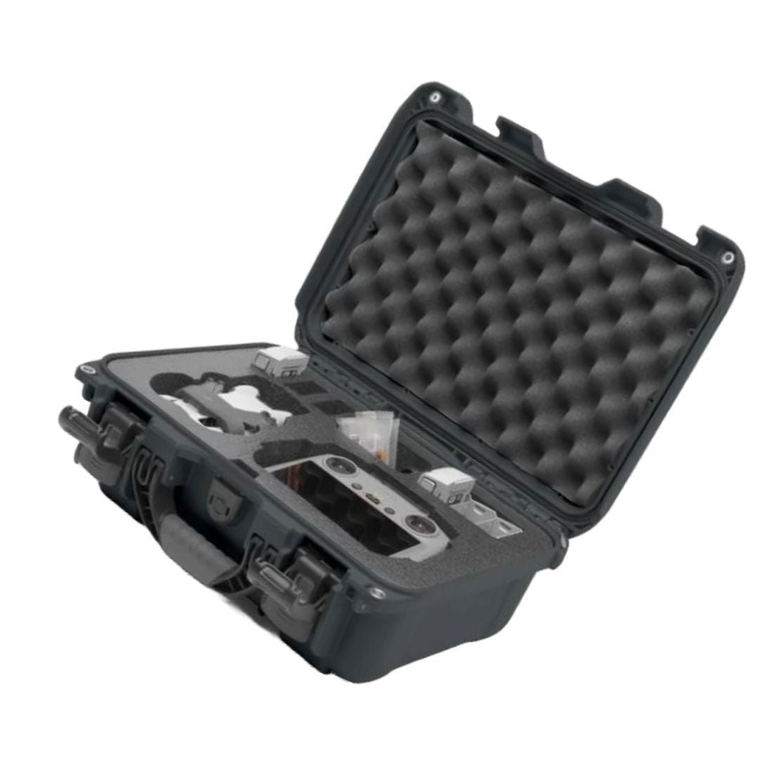 NANUK 915 Waterproof Protective Case for DJI Mini 4 Pro Fly More with PowerClaw Latching (Graphite)