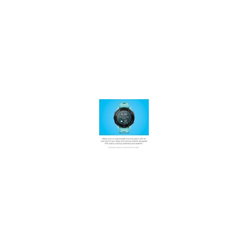 Garmin Forerunner 265 Black Bezel and Aqua Case Smartwatch (Aqua/Black)