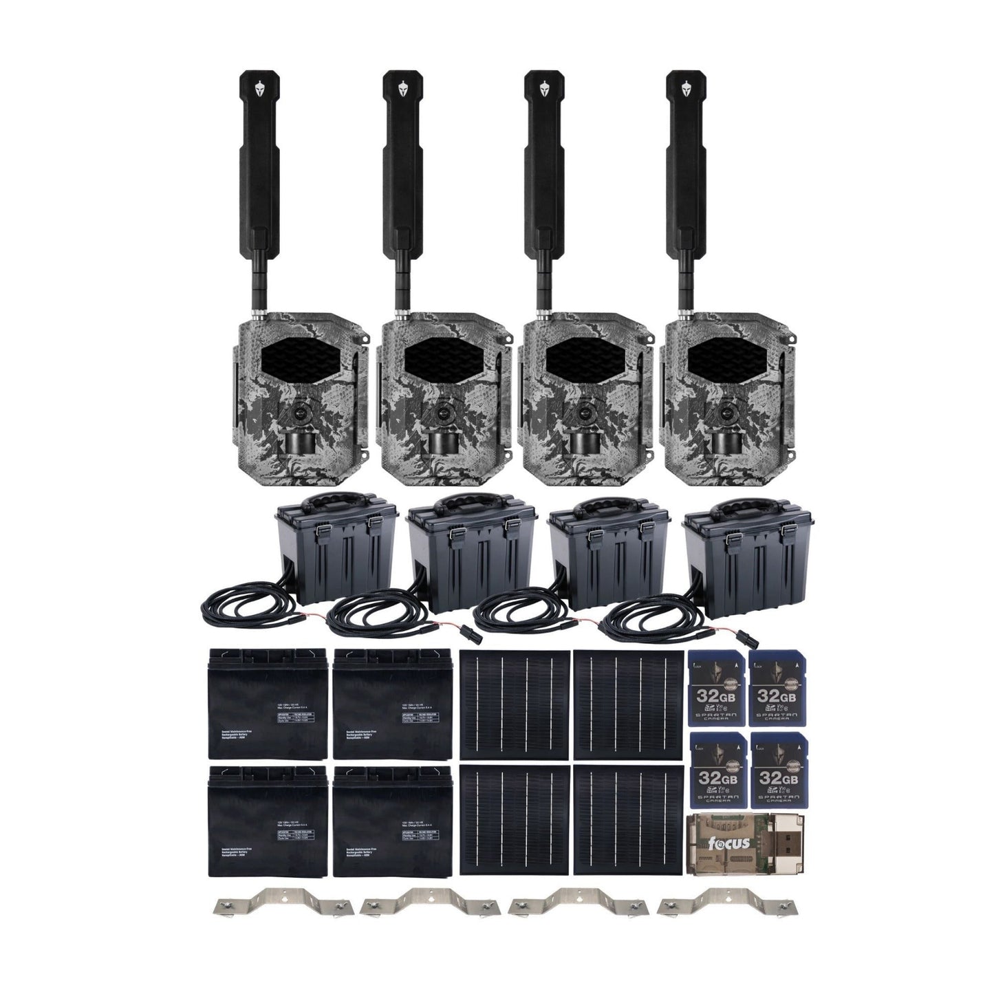 Spartan GoCam2 Multi-carrier Trail Camera (Areus Camo) with Accessories Bundle
