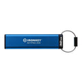 Kingston IronKey Keypad 200 Series 32GB USB-A Encrypted Flash Drive (Blue)