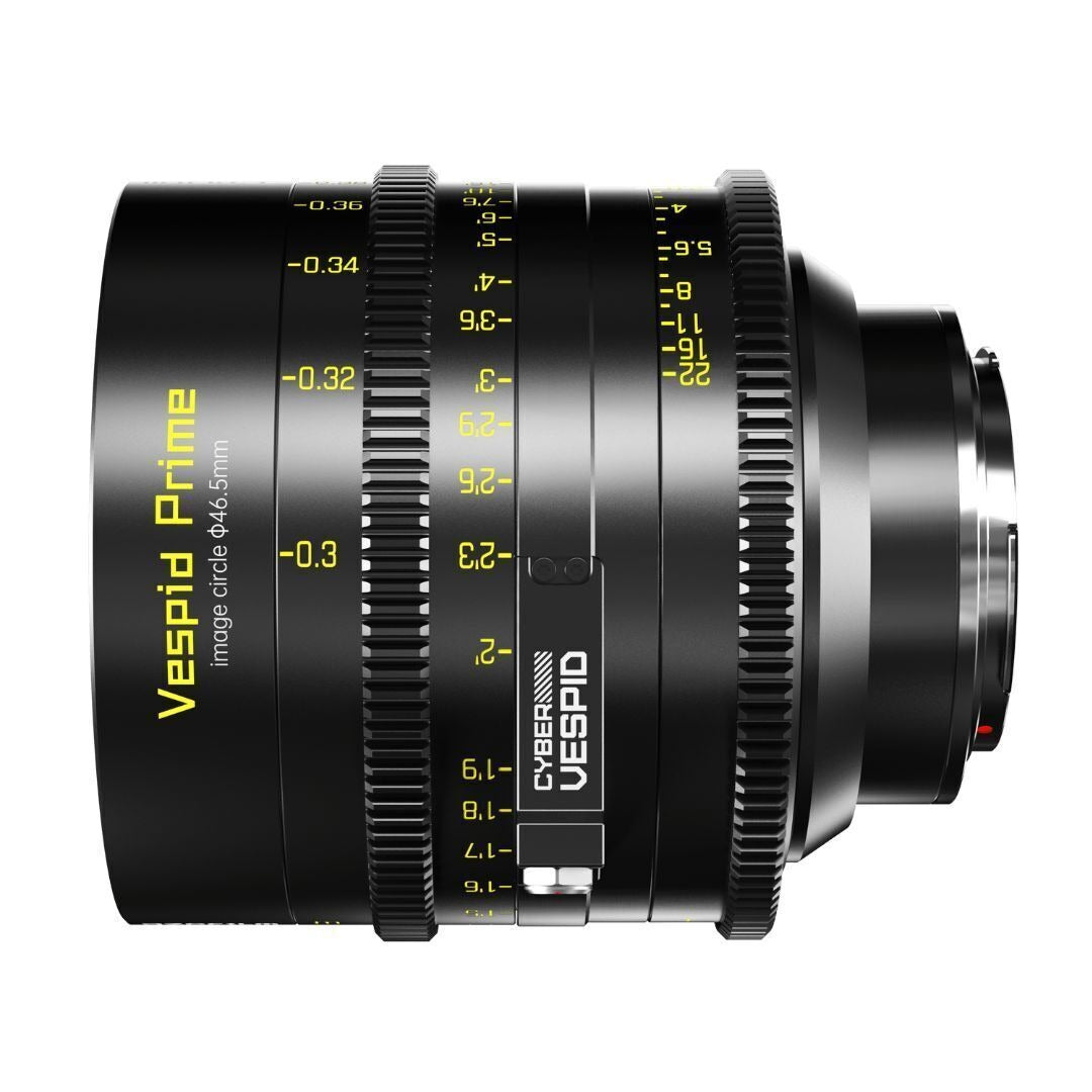 DZOFilm VESPID Cyber Full Frame 35mm T2.1 Prime Lens with Real-Time Transmission (PL and EF Mounts)